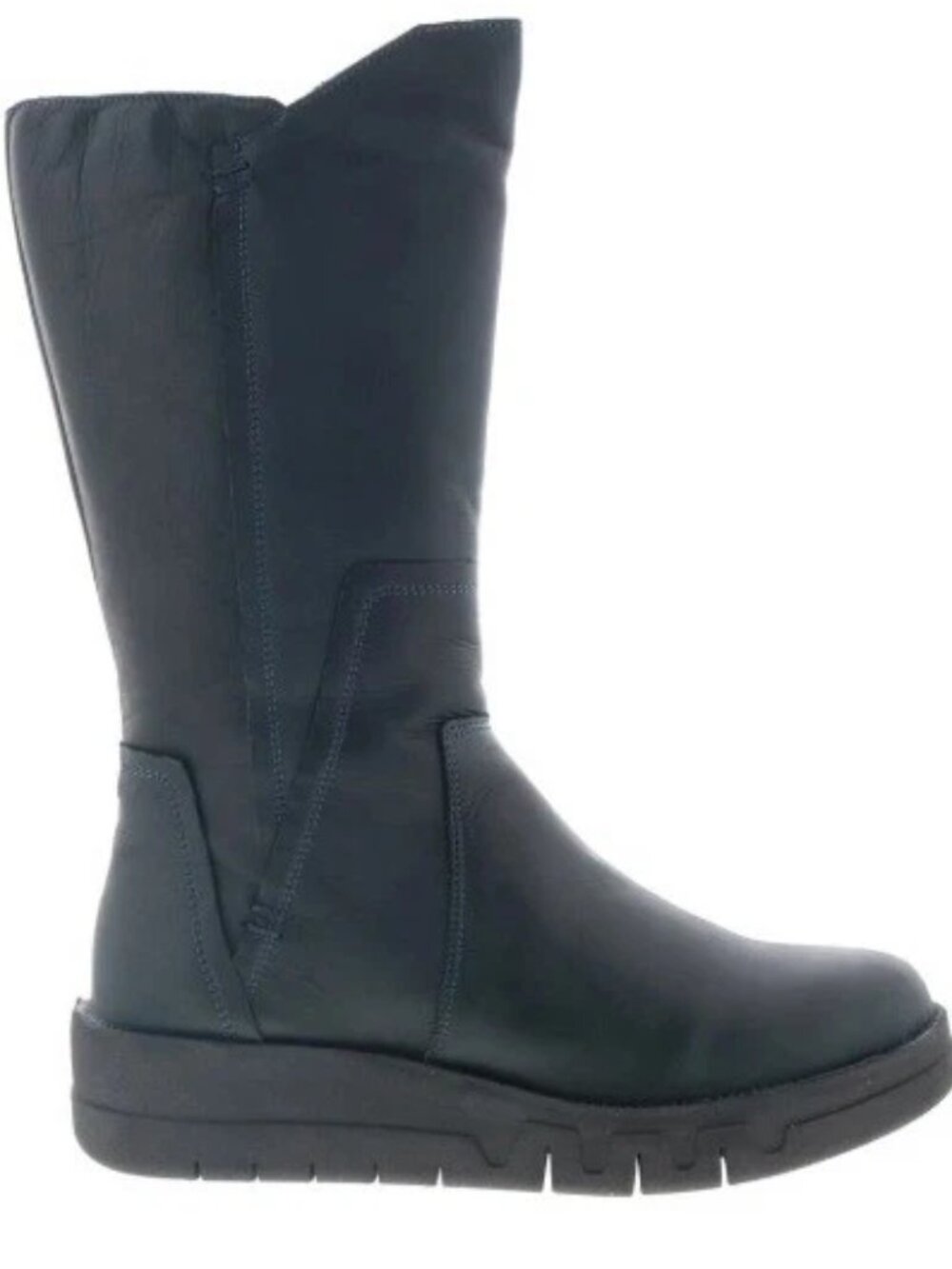 Miz Mooz Teal / Blue Leather Wedge Boots - 8 - LIKE NEW